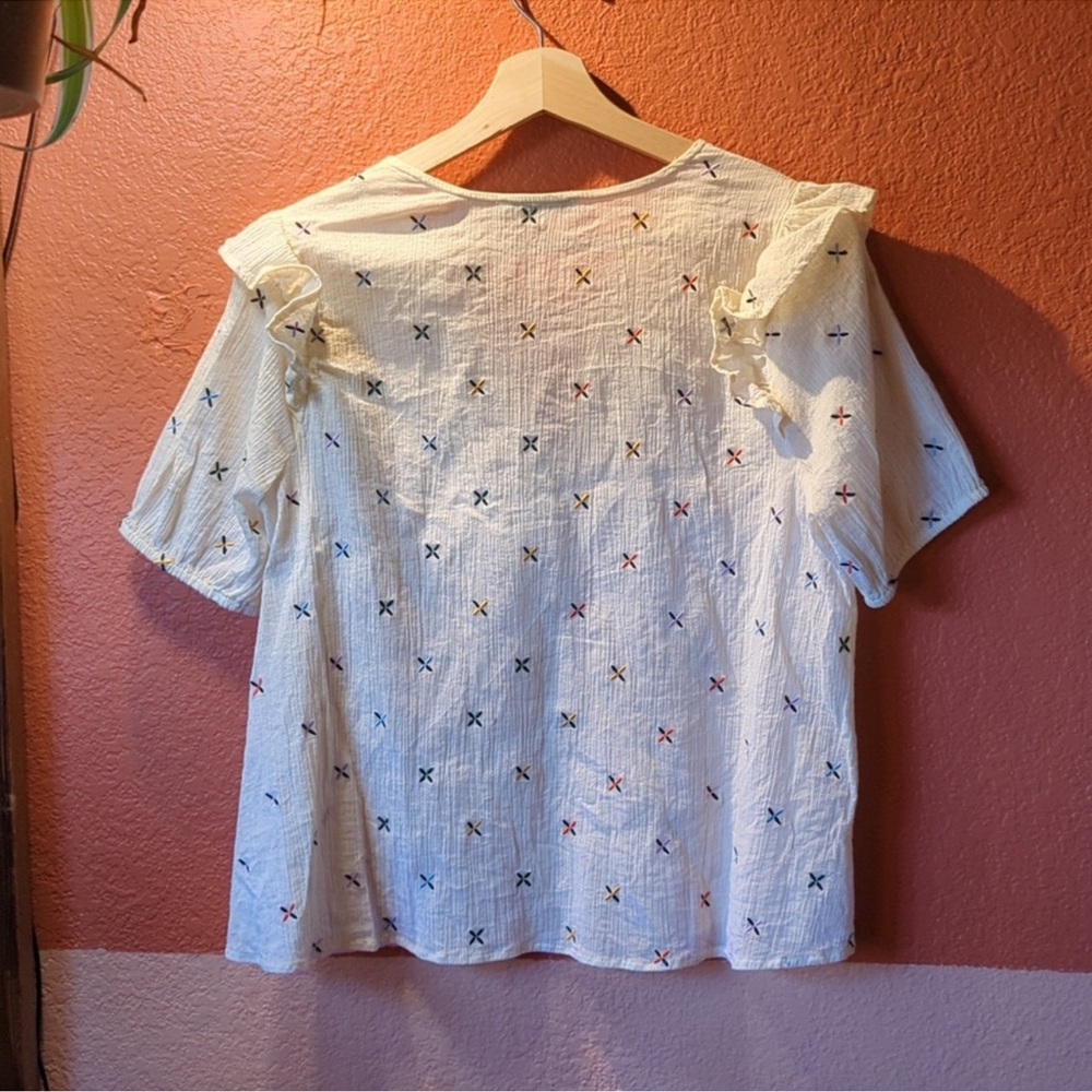 Madewell Embroidered Gazebo Top
